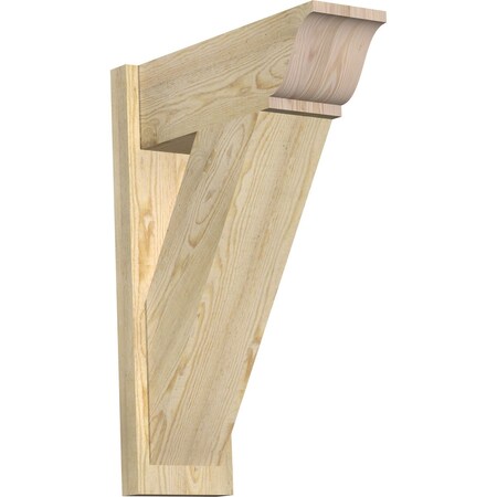 Ekena Millwork Traditional Rough Sawn Traditional Outlooker, Douglas Fir, 8"W x 22"D x 30"H OUT08X22X30TRA01RDF